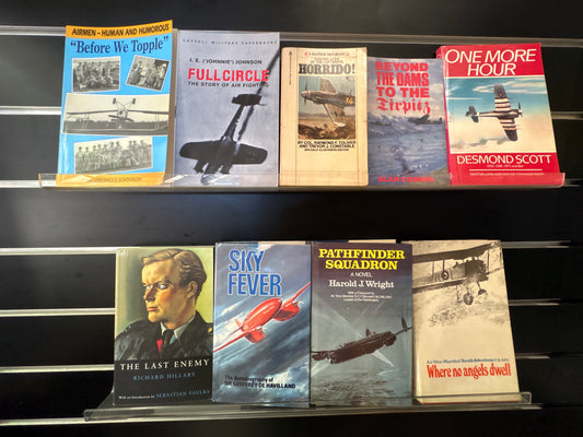 SELECTED 20th Century Fighter Pilot Titles - Bundle of 9 - Assorted Authors (Min. fair condition)