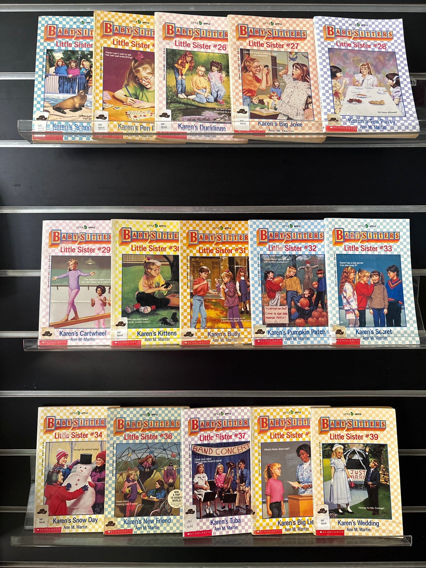 MARTIN, Ann M. 'The Babysitters Little Sister' Books #24-39 Bundle of 15 (Min. fair condition)
