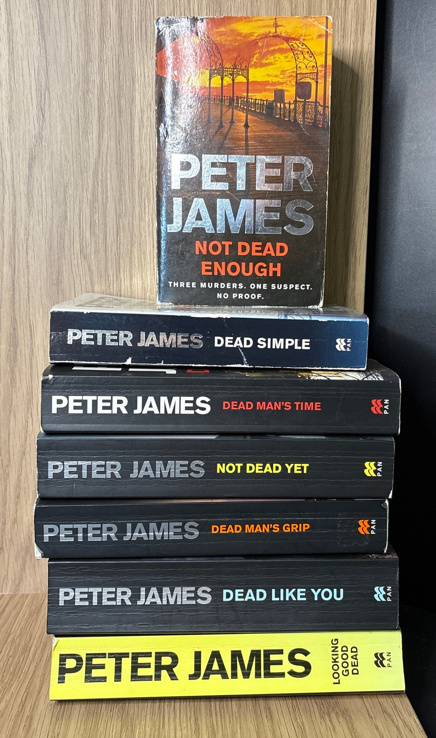 JAMES, Peter 'Roy Grace' Series Assorted Titles Bundle of 7 (min. fair condition)