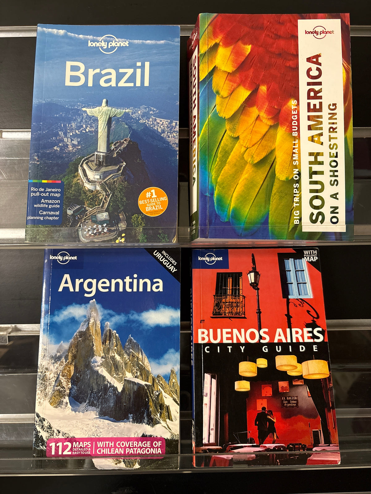 LONELY PLANET South America Assorted Standalone Titles Bundle of 4 (Min. good condition)