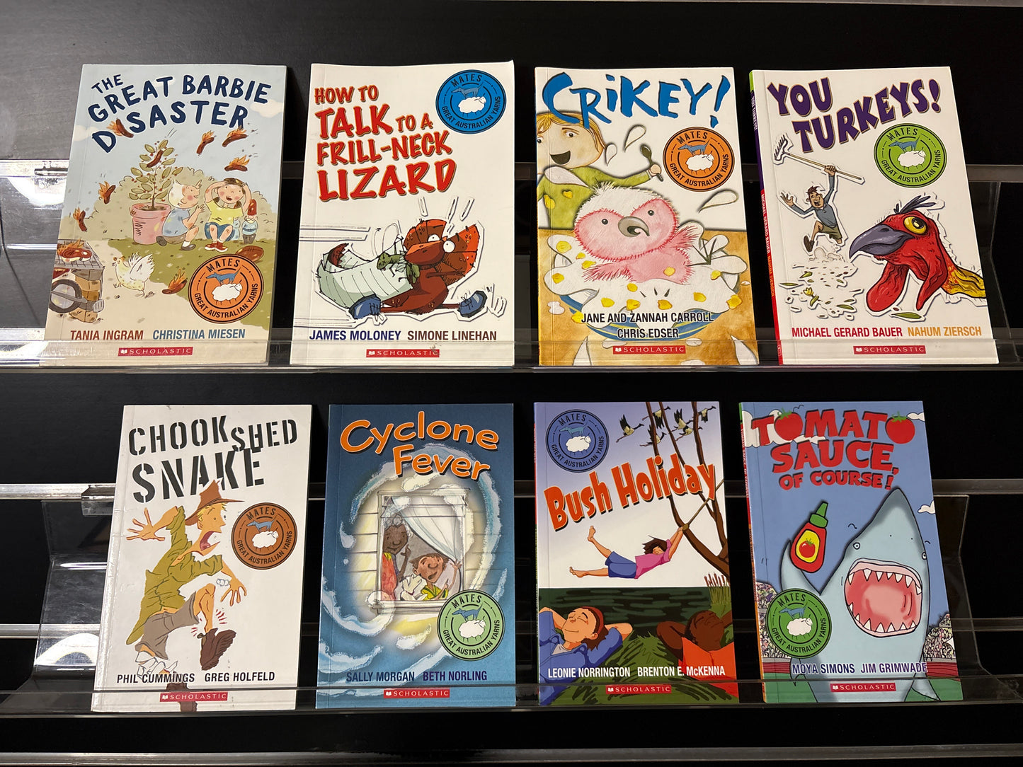 SCHOLASTIC 'Great Australian Yarns' Assorted Titles Bundle of 8 (Min. Fair condition)
