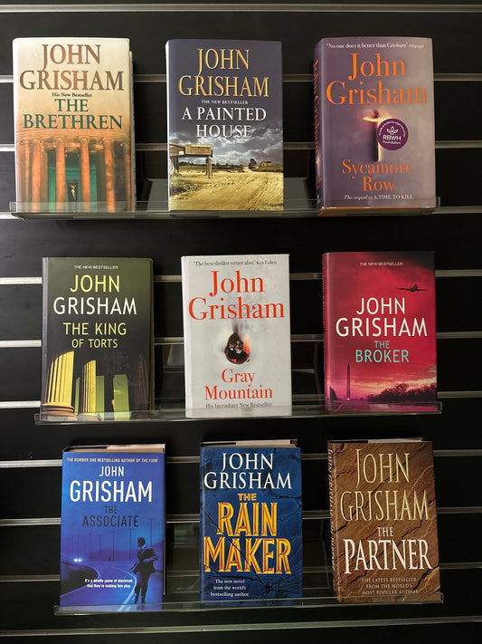 GRISHAM, John - Bundle of 9 - Assorted Standalone titles (Min. fair condition)