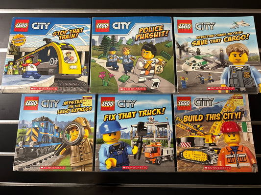 SCHOLASTIC 'LEGO CITY' TITLES Bundle of 6 (Min. good condition)