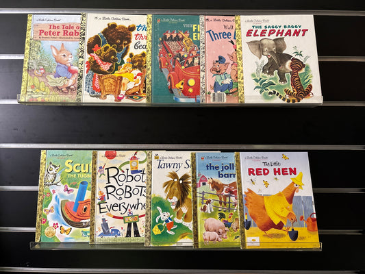 LITTLE GOLDEN BOOKS - Bundle of 10 - Assorted Titles (Min. fair condition)