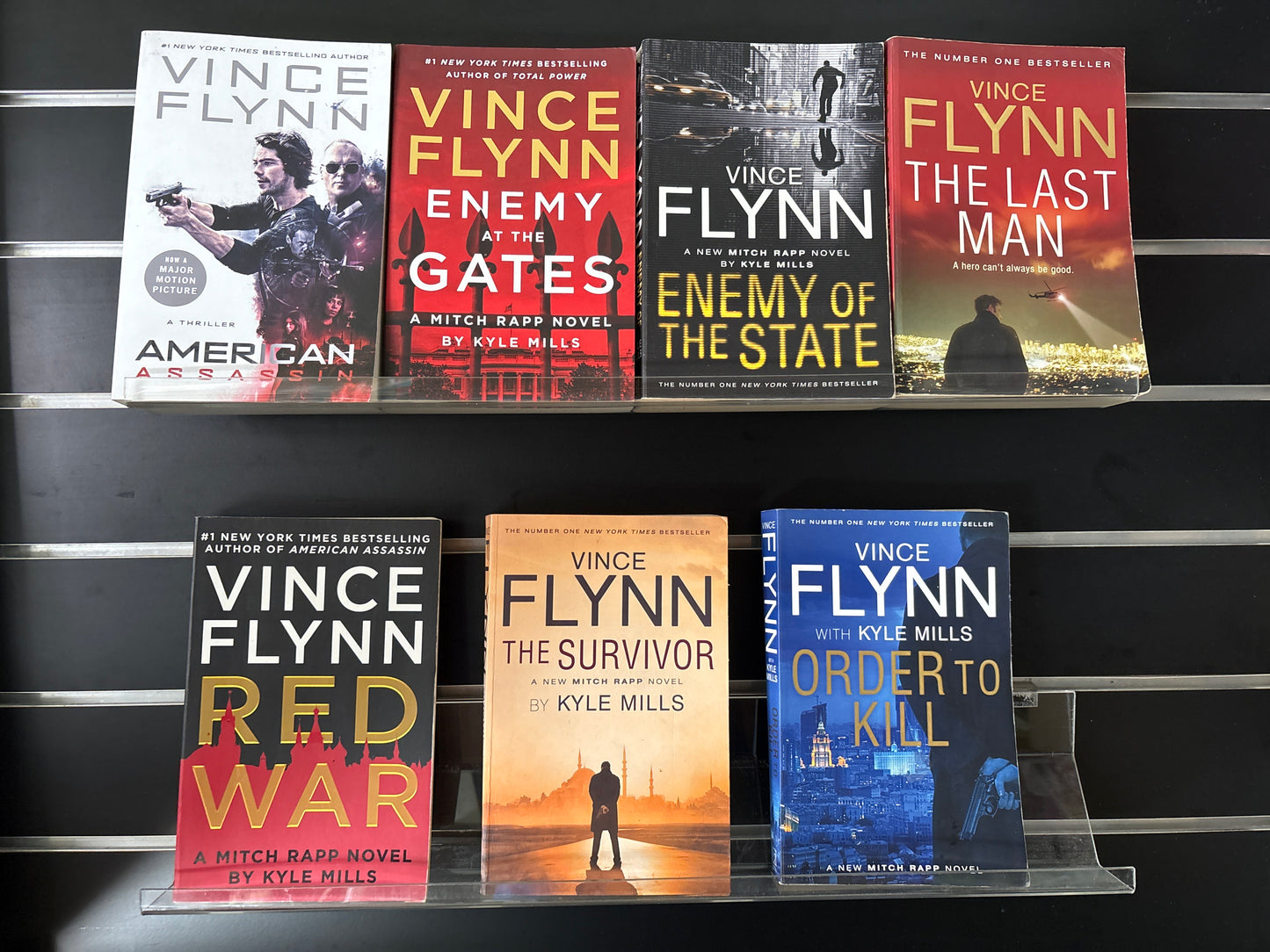 FLYNN, Vince 'Mitch Rapp' Series Assorted Titles Bundle of 7 (Min. fair condition)