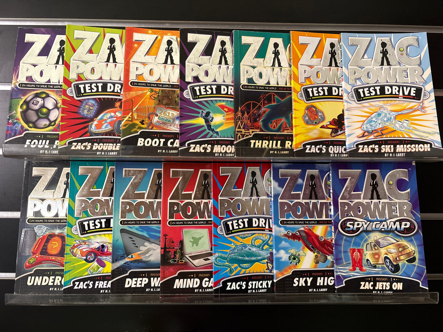 LARRY, H. I  'Zac Power' Mission Series Assorted Titles Bundle of 14 (Min. fair condition)