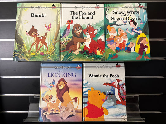 DISNEY'S CLASSIC COLLECTION Story Books Assorted Standalone Titles Bundle of 5 (Min. fair condition)