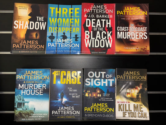 PATTERSON, James - Bundle of 8 - Assorted Standalone Thriller Titles (Min. fair condition)