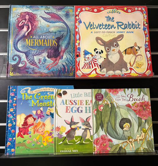HARDCOVER PICTURE BOOKS Assorted Titles Bundle of 5 (min. Fair condition)