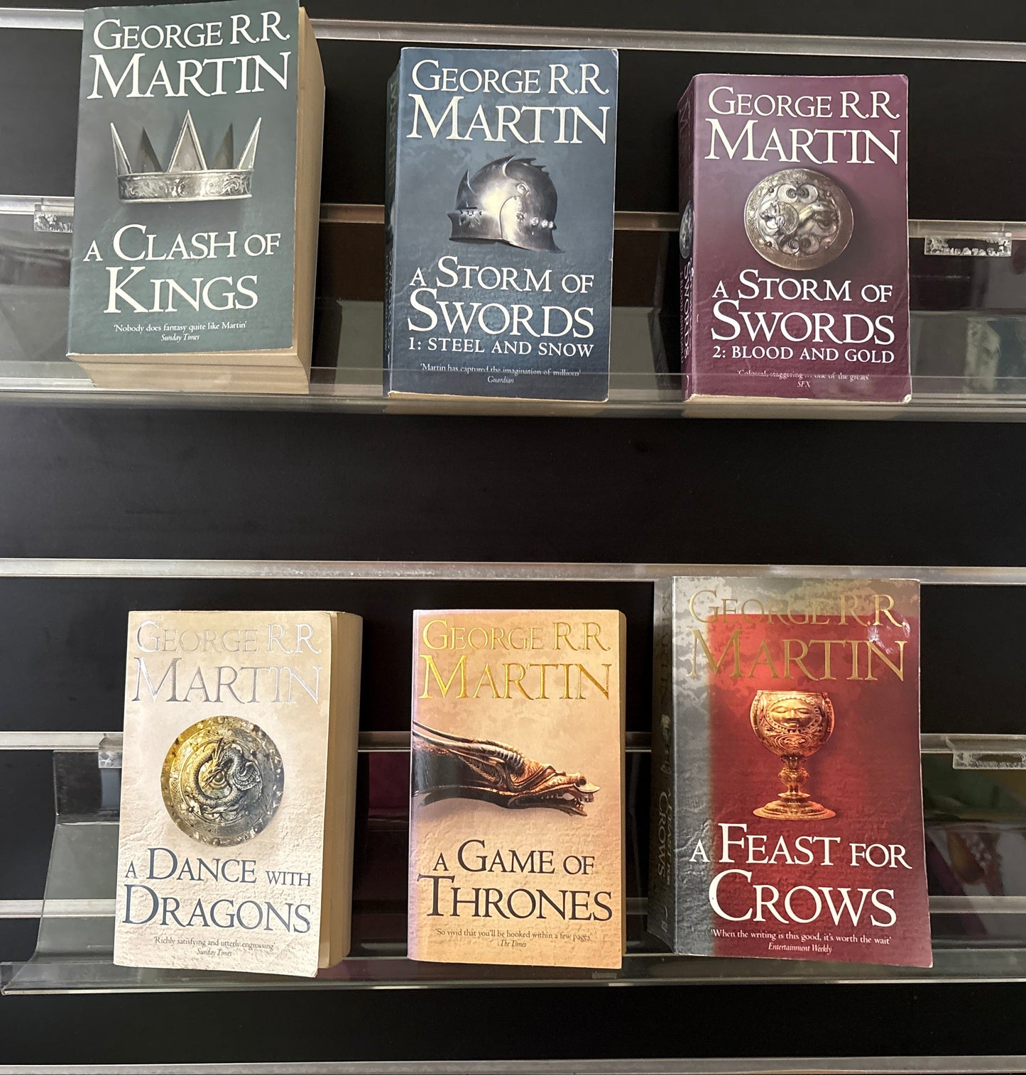 MARTIN, George R.R 'A Song of Ice & Fire' COMPLETE Series Bundle of 7 (Min. fair condition)
