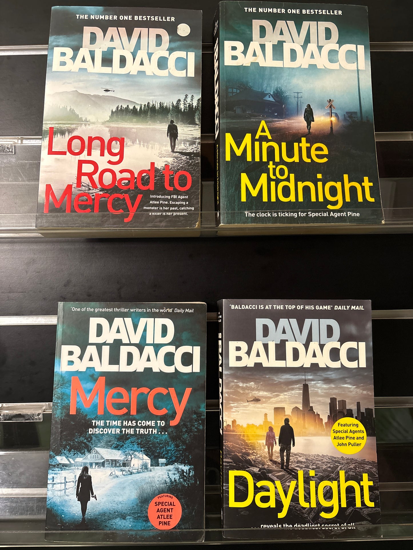 BALDACCI, David 'Atlee Pine' Complete Series #1-4 Bundle of 4 (Min. fair condition)