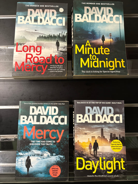 BALDACCI, David 'Atlee Pine' Complete Series #1-4 Bundle of 4 (Min. fair condition)