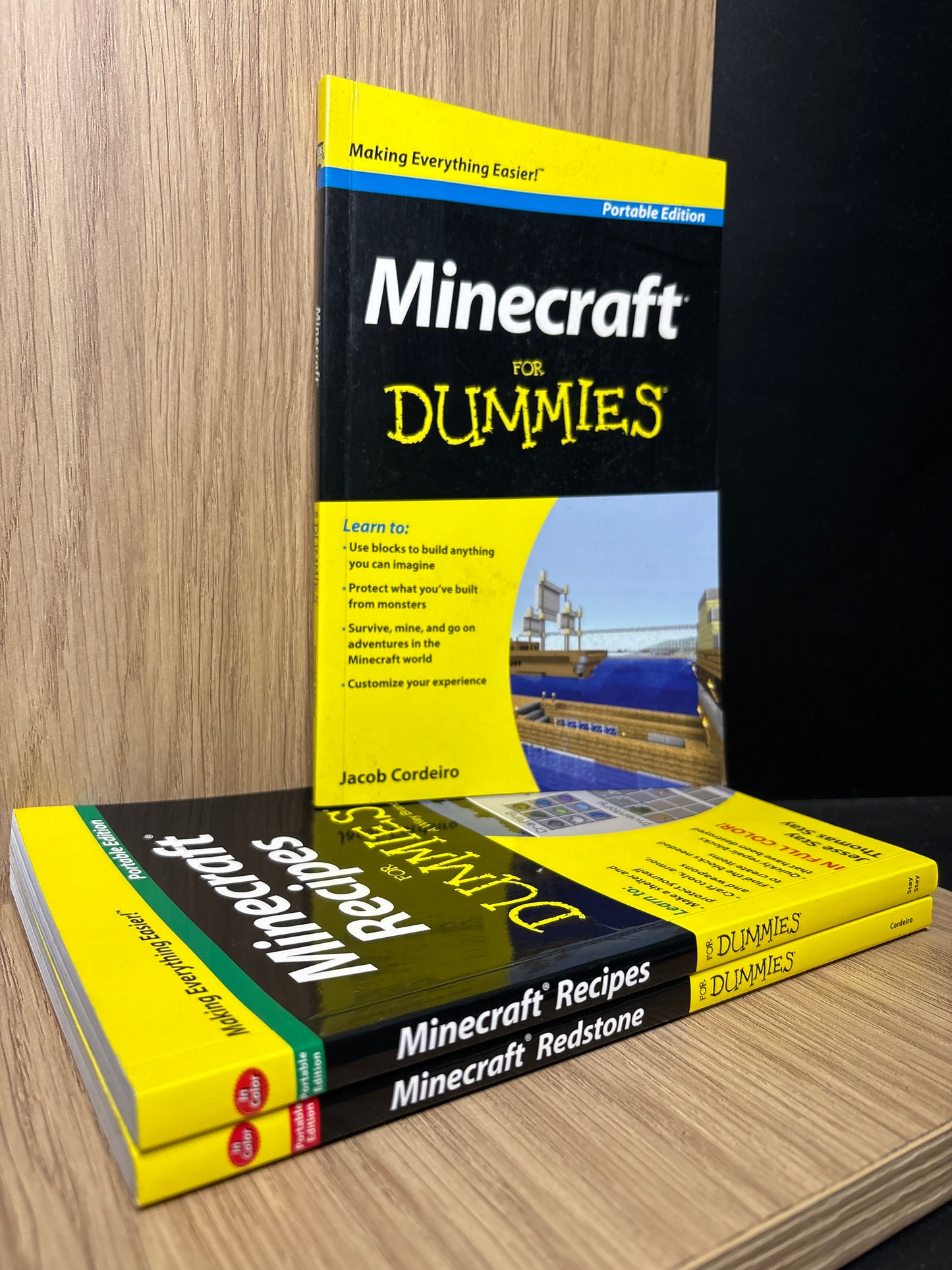 MINECRAFT 'For Dummies' Series Assorted Standalone Titles Various Authors Bundle of 3 (Min. good condition)