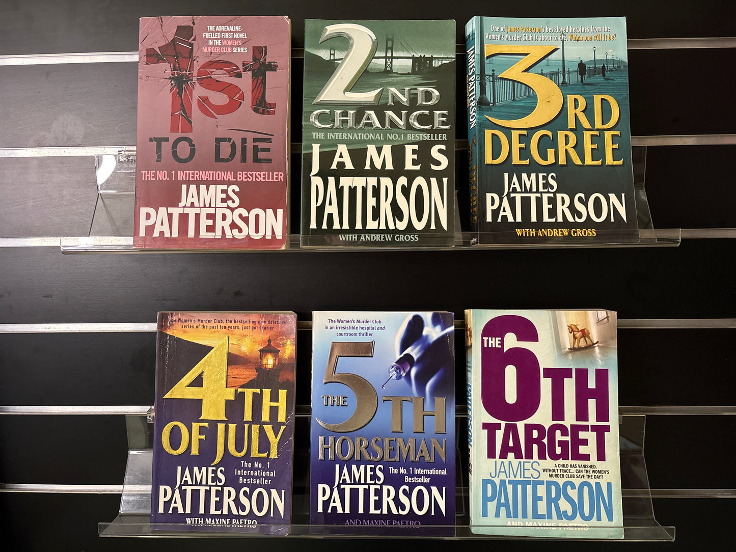 PATTERSON, James 'Women's Murder Club' Series Books #1-6 (Min. fair condition)