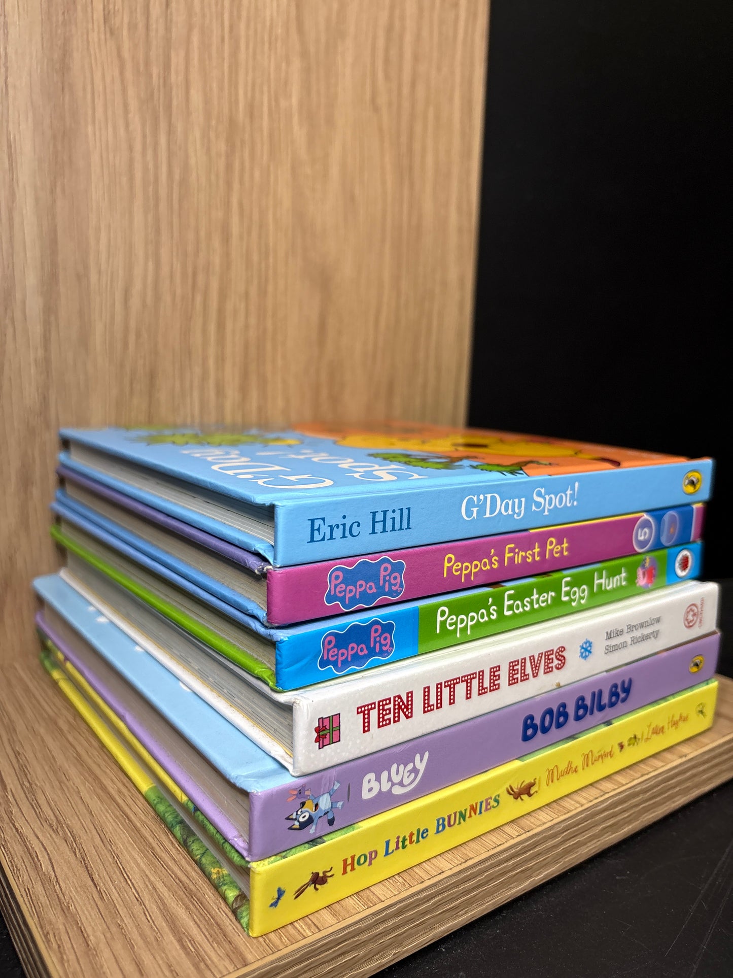 CHILDREN'S BOARD BOOKS Assorted Titles Bundle of 6 (Min. fair condition)