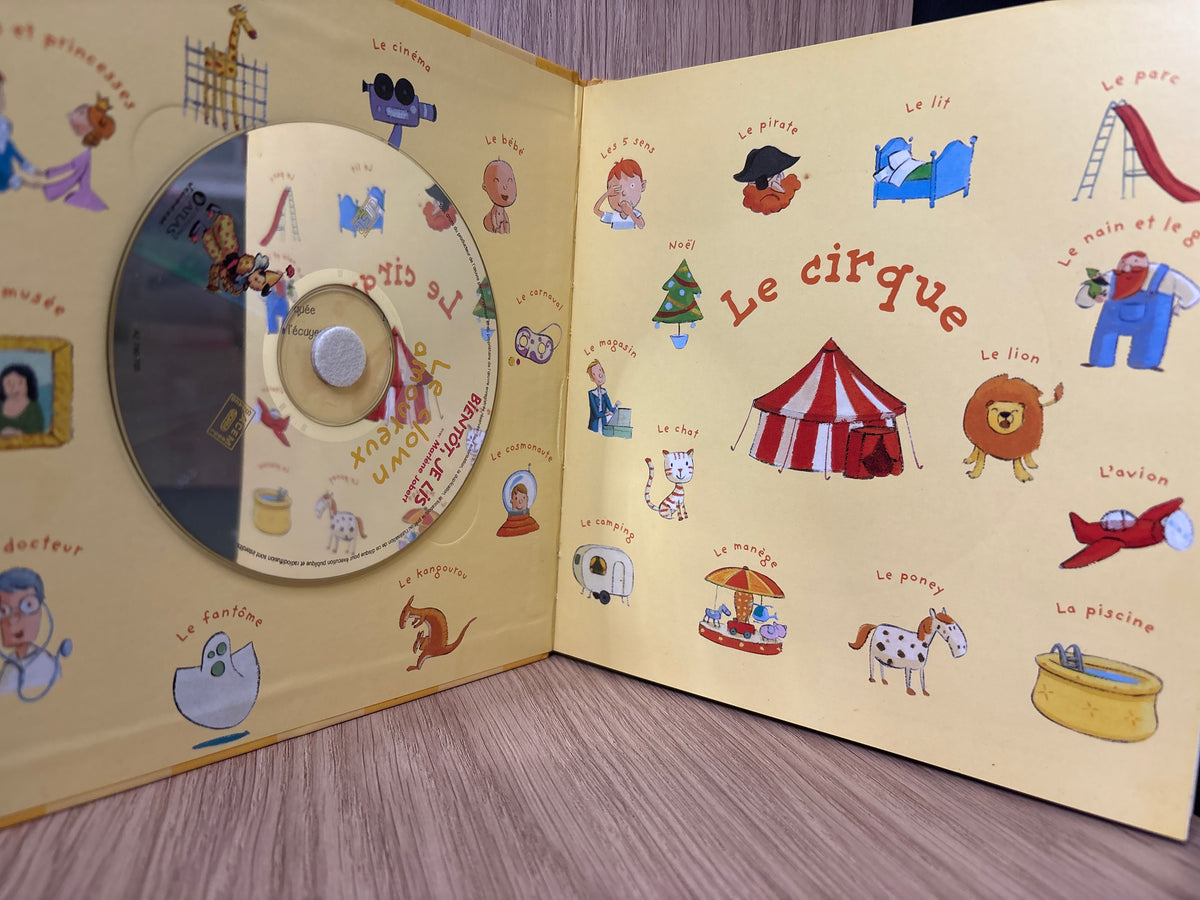 FRENCH TEXT: JOBERT, Marlene 'Soon, I'll Read' Assorted Titles with CD's Bundle of 14 (Min. good condition)