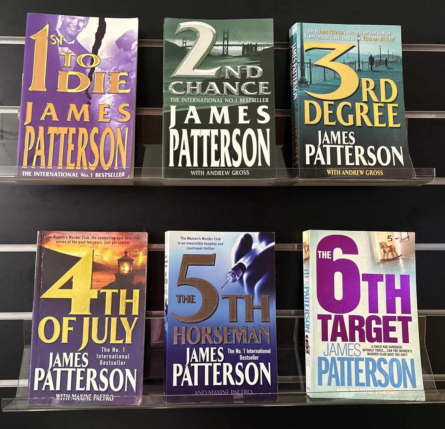 PATTERSON, James 'Women's Murder Club' Series Books #1-6 (Min. fair condition)