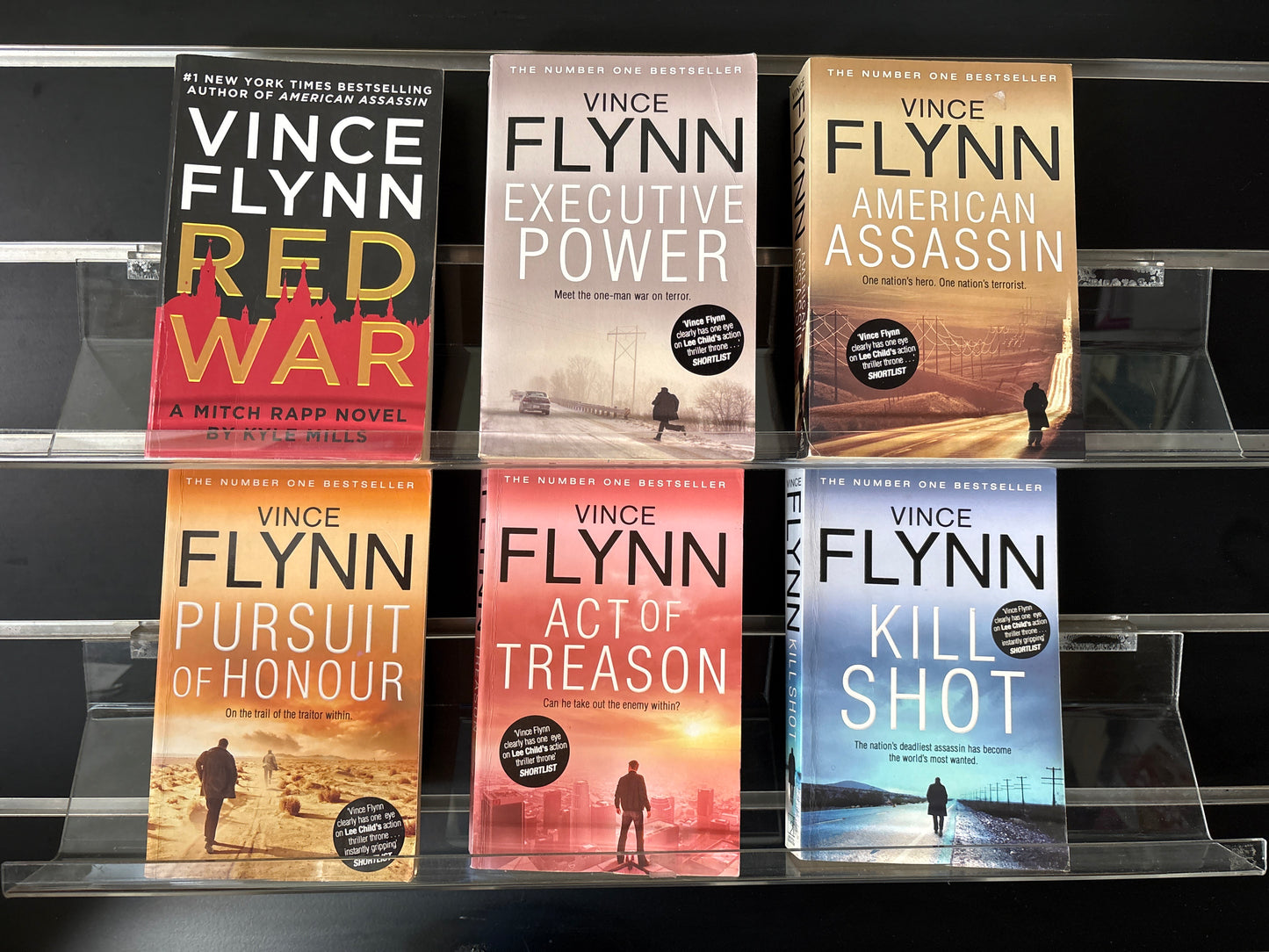 FLYNN, Vince 'Mitch Rapp' Series Assorted Titles Bundle of 6 (Min. fair condition)
