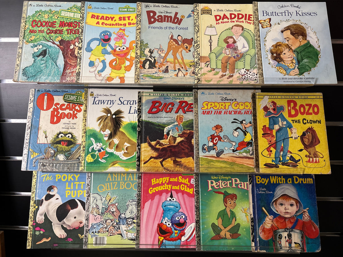LITTLE GOLDEN BOOKS Assorted Standalone Titles Bundle of 15 (Min. fair condition)