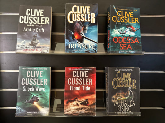CUSSLER, Clive 'Dirk Pitt Series' - Bundle of 6 Assorted Titles (Min. fair condition)