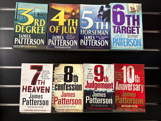 PATTERSON, James 'Women's Murder Club' Books #3-10 Bundle of 8 (Min. fair condition)