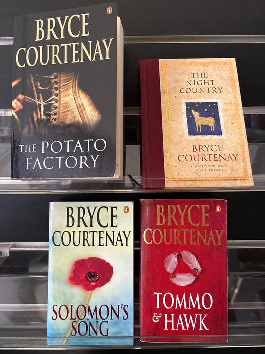 COURTENAY, Bryce 'The Potato Factory Trilogy' Complete + Bonus 'The Night Country' Bundle of 4 (Min. good condition)