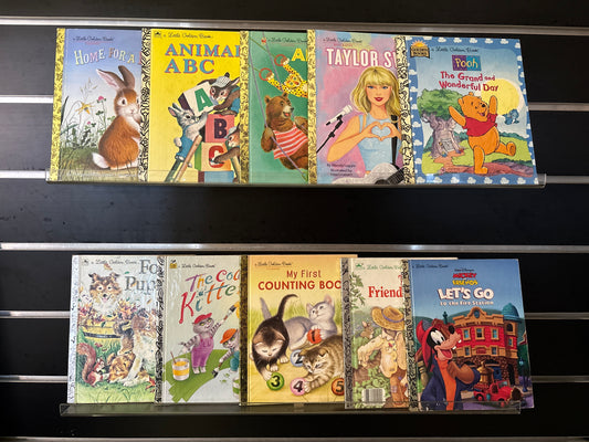 LITTLE GOLDEN BOOKS - Bundle of 10 - Assorted Titles (Min. fair condition)