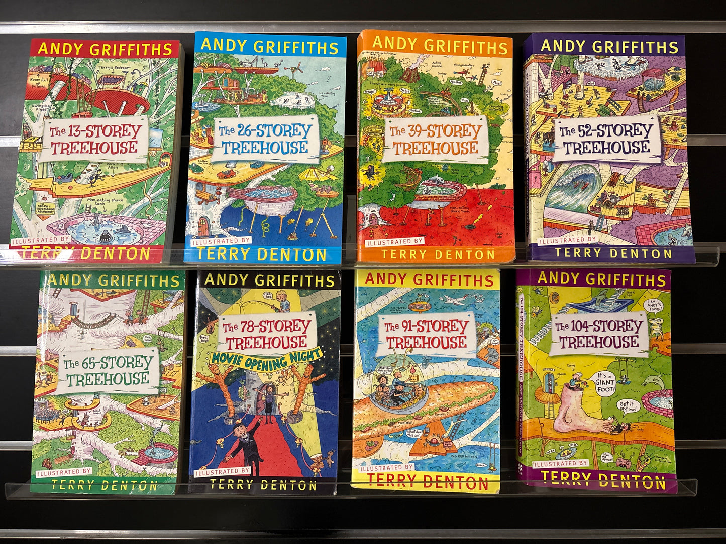 GRIFFITHS, Andy + DENTON, Terry 'Treehouse' Series Books #1-8  Bundle of 8 (Min. fair condition)