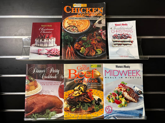 WOMEN'S WEEKLY Assorted Cookbooks - Bundle of 6Titles (Min. fair condition)