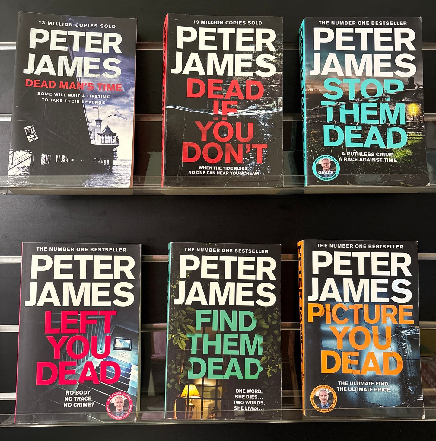 JAMES, Peter 'Roy Grace' Series Assorted Titles Bundle of 6 (min. fair condition)