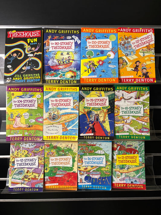 GRIFFITHS, Andy 'Treehouse' Complete Series + Bonus 'Treehouse Fun Book' Bundle of 12 (Min. fair condition)