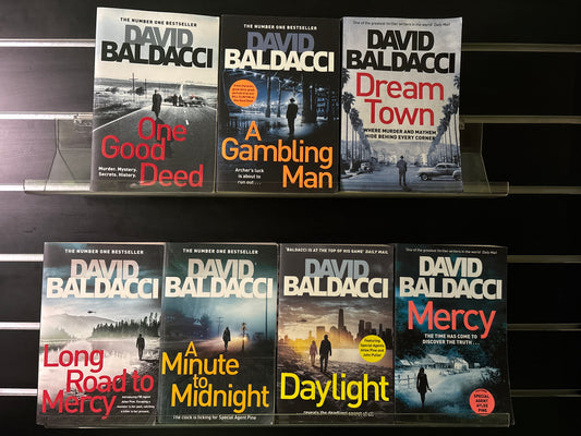 BALDACCI, David - Bundle of 7 - FULL Atlee Pine & FULL Aloysius Archer Series (Min. fair condition)