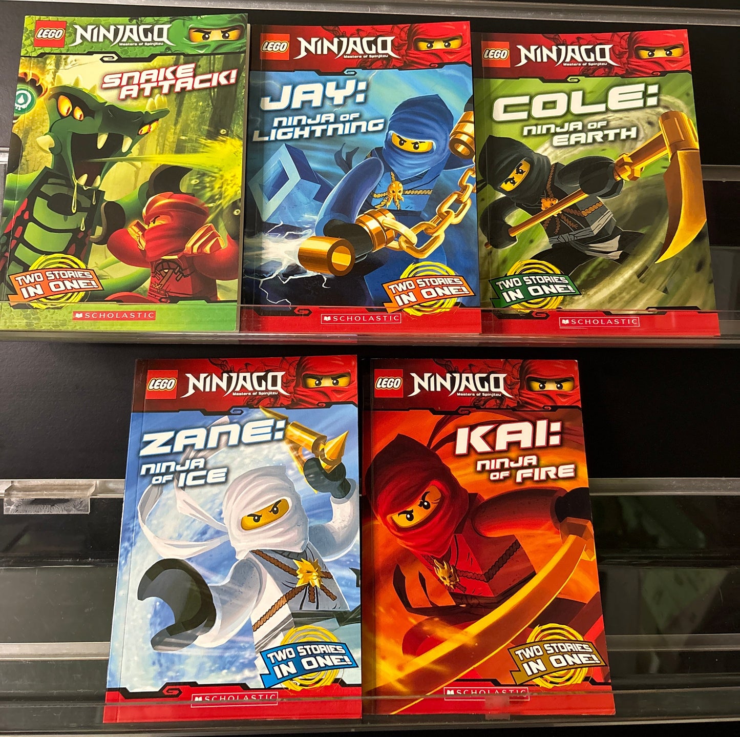 LEGO 'Ninjago' Series Assorted Titles Bundle 5 (Min. good condition)
