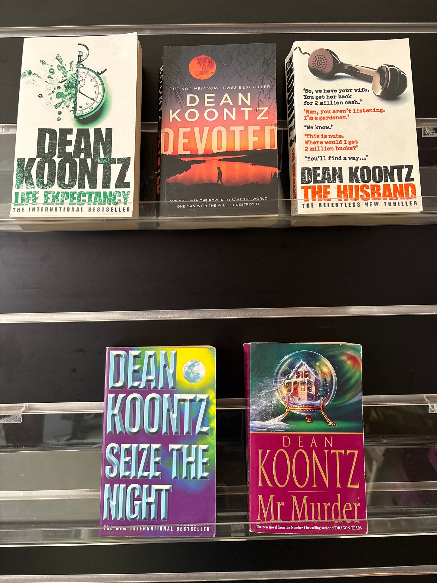 KOONTZ, Dean Assorted Standalone Titles Bundle of 5 (Min. good condition)