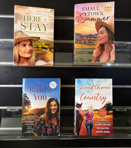 Aust'n Fiction 3-in-1 Collections - Bundle 4 - Each item with 3-in-1 standalone Australian Fiction Titles (Min. good condition)