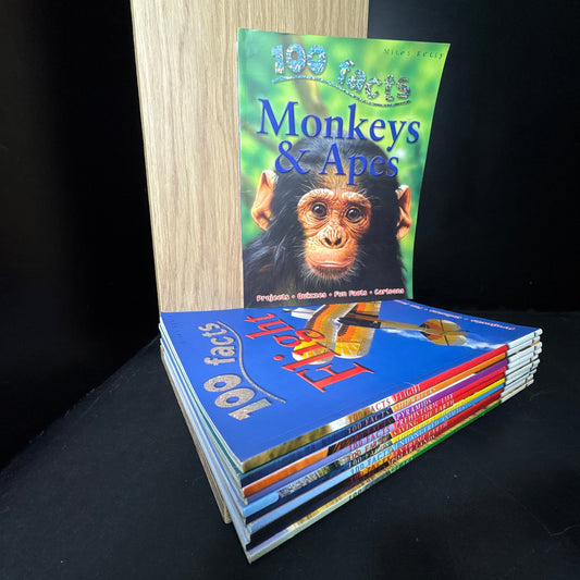 MILES, KELLY - Bundle of 11 - Assorted 100 Facts books by Miles Kelly (Min. fair condition)