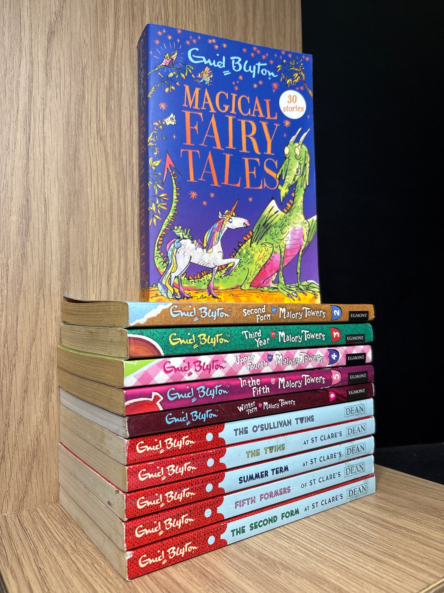 BLYTON, Enid 'Malory Towers' and 'St Clare's' Assorted Titles + Bonus 'Magical Fairy Tales' Title Bundle of 11 (Min. fair condition)