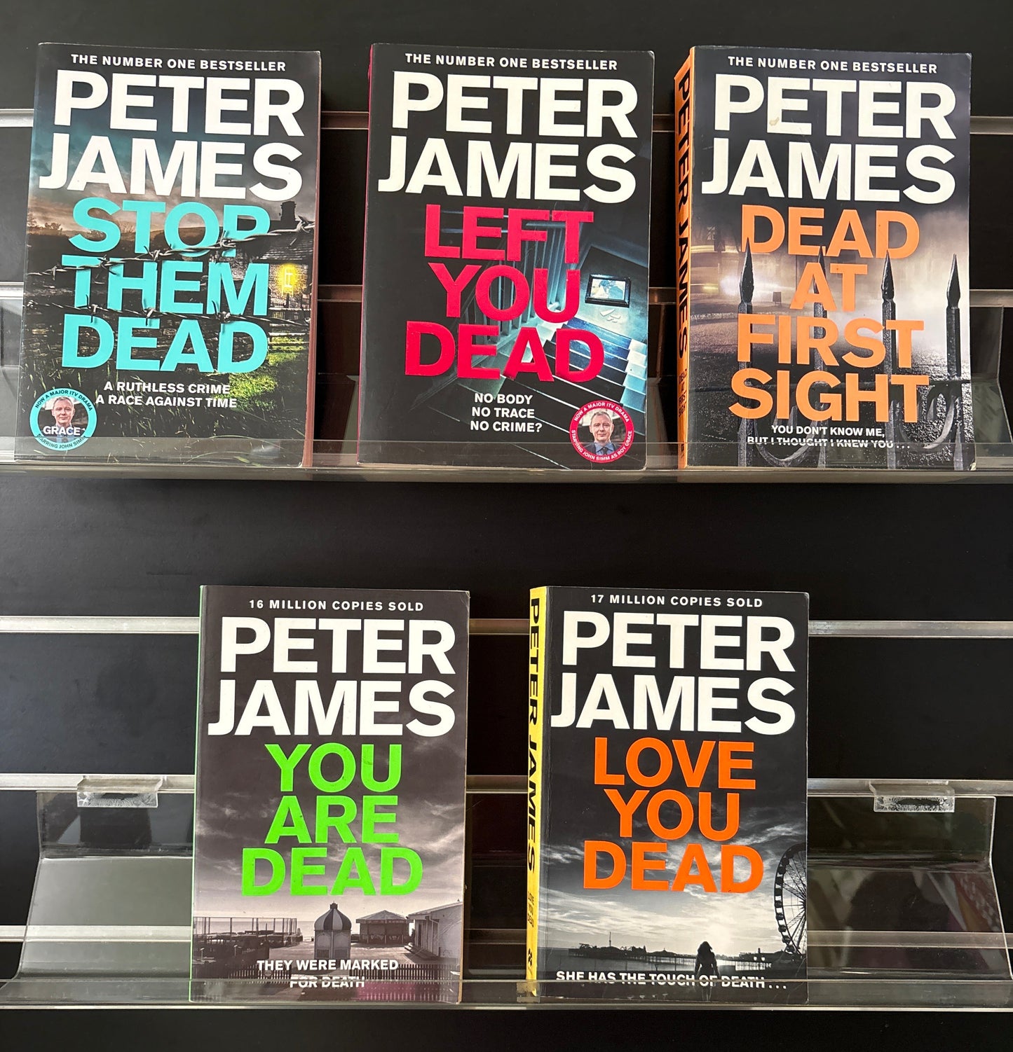 JAMES, Peter 'Roy Grace' Series Assorted Titles Bundle of 5 (min. fair condition)