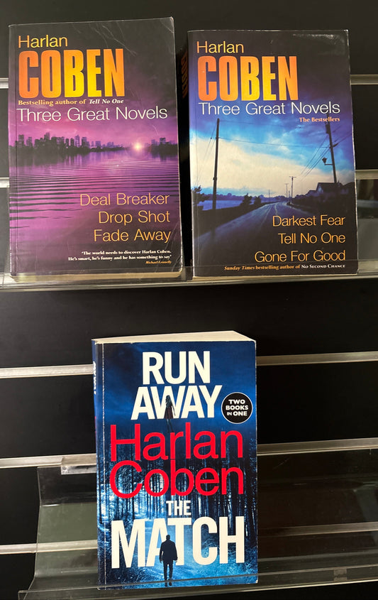 COBEN, Harlan Multi-story books with 8 stories Bundle of 3 (Min fair condition)