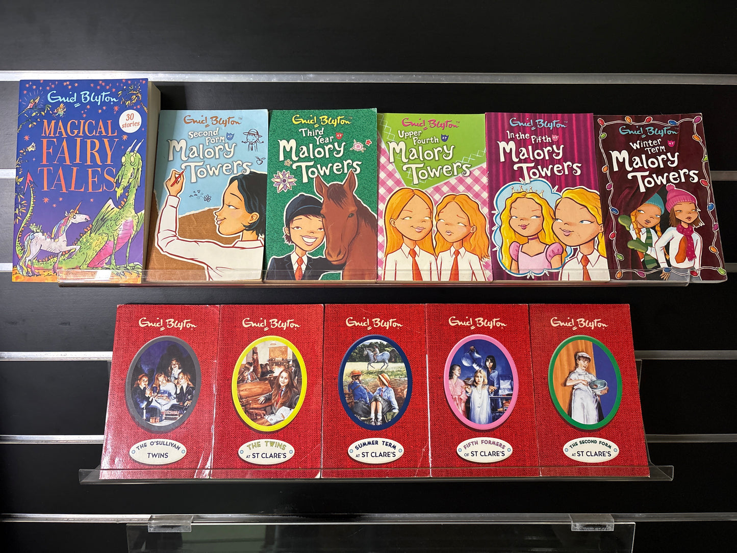 BLYTON, Enid 'Malory Towers' and 'St Clare's' Assorted Titles + Bonus 'Magical Fairy Tales' Title Bundle of 11 (Min. fair condition)