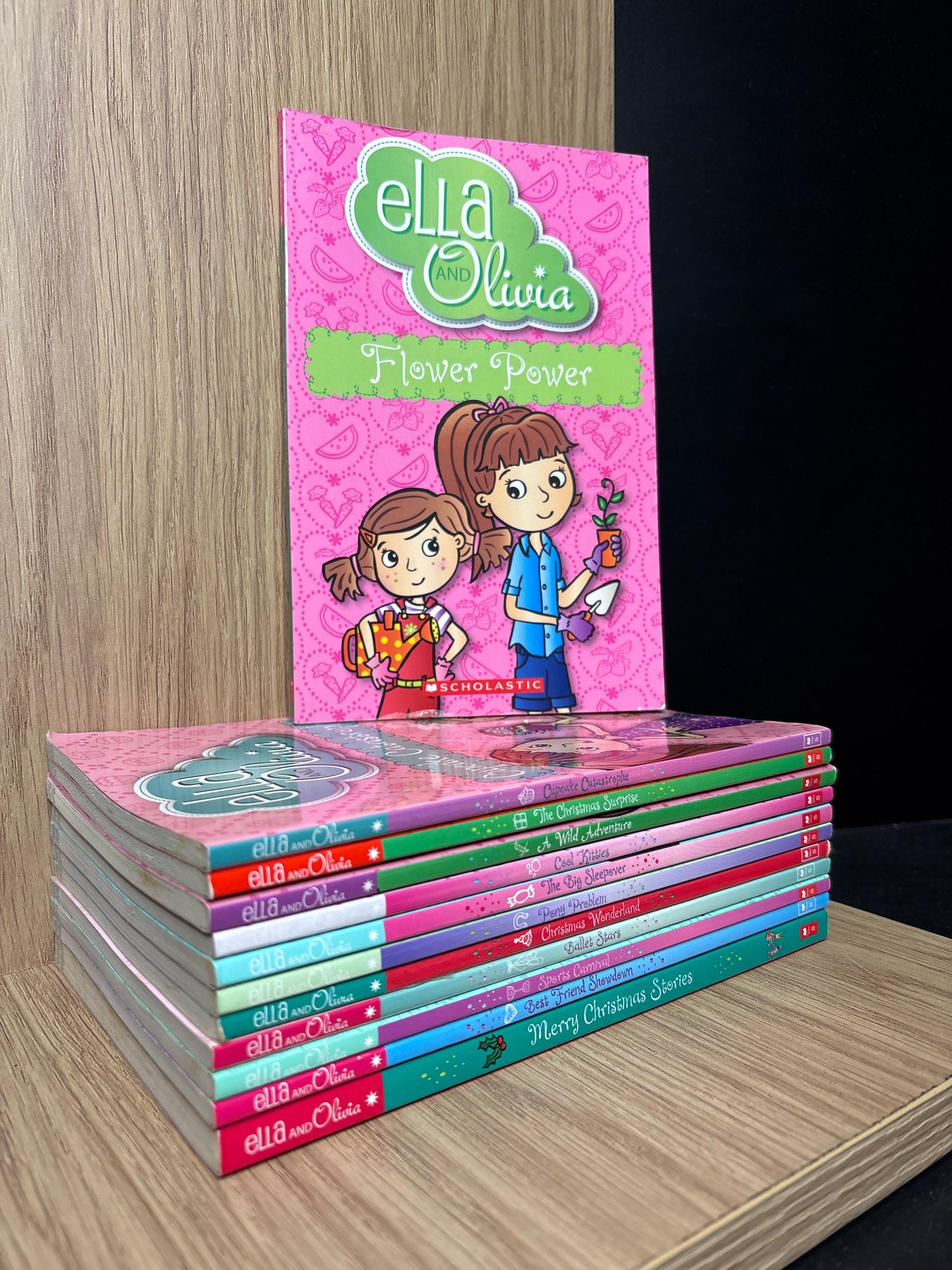 POSHOGLIAN & McDONALD, 'Ella and Olivia' Series Assorted Titles Bundle of 12  (Min. fair condition)
