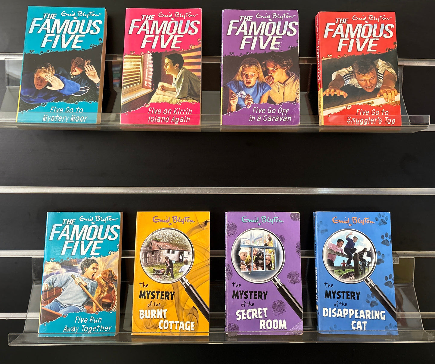 BLYTON, Enid 'Famous Five' and 'Mystery' Series Assorted Titles Bundle of 8 (Min. fair condition)