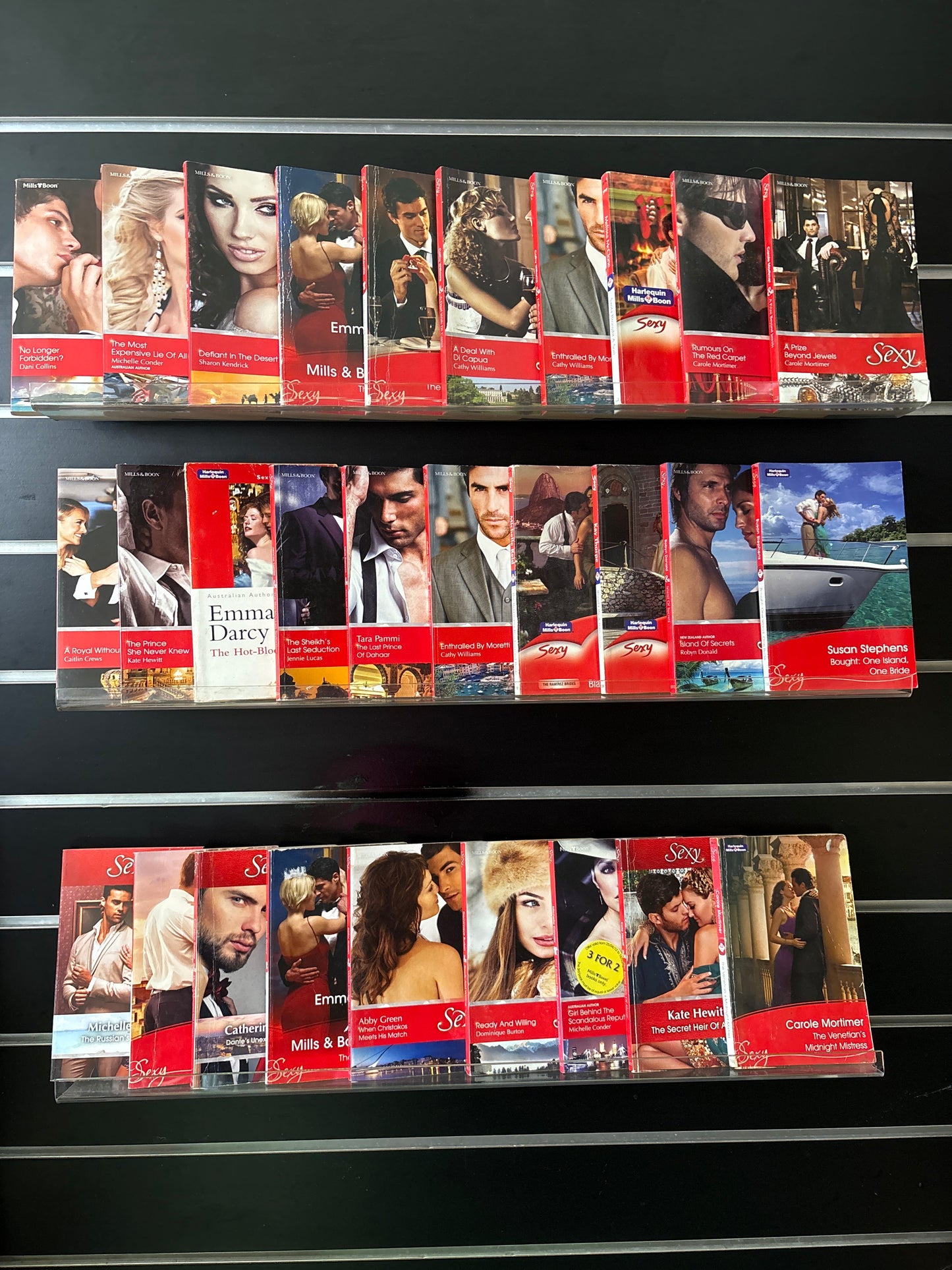 Mills & Boon 'Sexy' Series Assorted Titles Bundle of 29 (Min. fair condition)