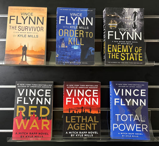 FLYNN, Vince/ MILLS Kyle 'Mitch Rapp' Series Assorted Titles Bundle of 6 (Min. fair condition)