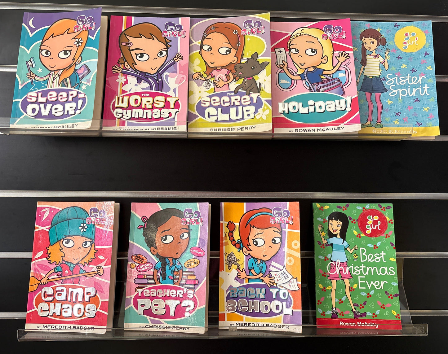 'GO GIRL' Series Assorted titles Bundle of 9 (Min fair Condition)