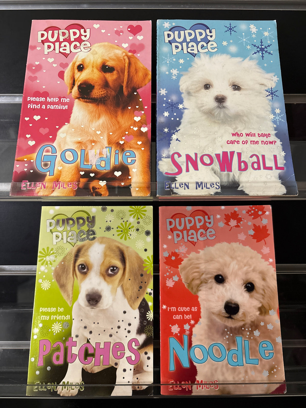 MILES, Ellen 'Puppy Place' Assorted Titles Bundle of 4 (Min. fair condition)