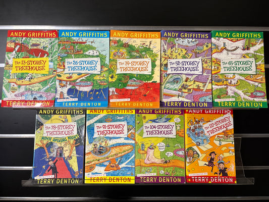 GRIFFITHS, Andy 'Treehouse' Series Books #1-9  Bundle of 9 (Min. good condition)
