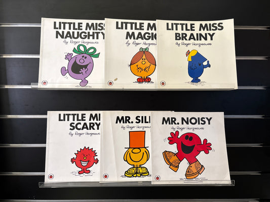 HARGREAVES, Roger - Bundle of 6 - Assorted Titles in Mr. Men & Little Miss Series (Min. fair condition)