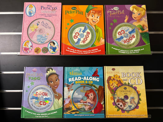 DISNEY BOOK + CD COLLECTION + Bonus Disney 3-in-1 Bundle of 6 (Min. good condition)
