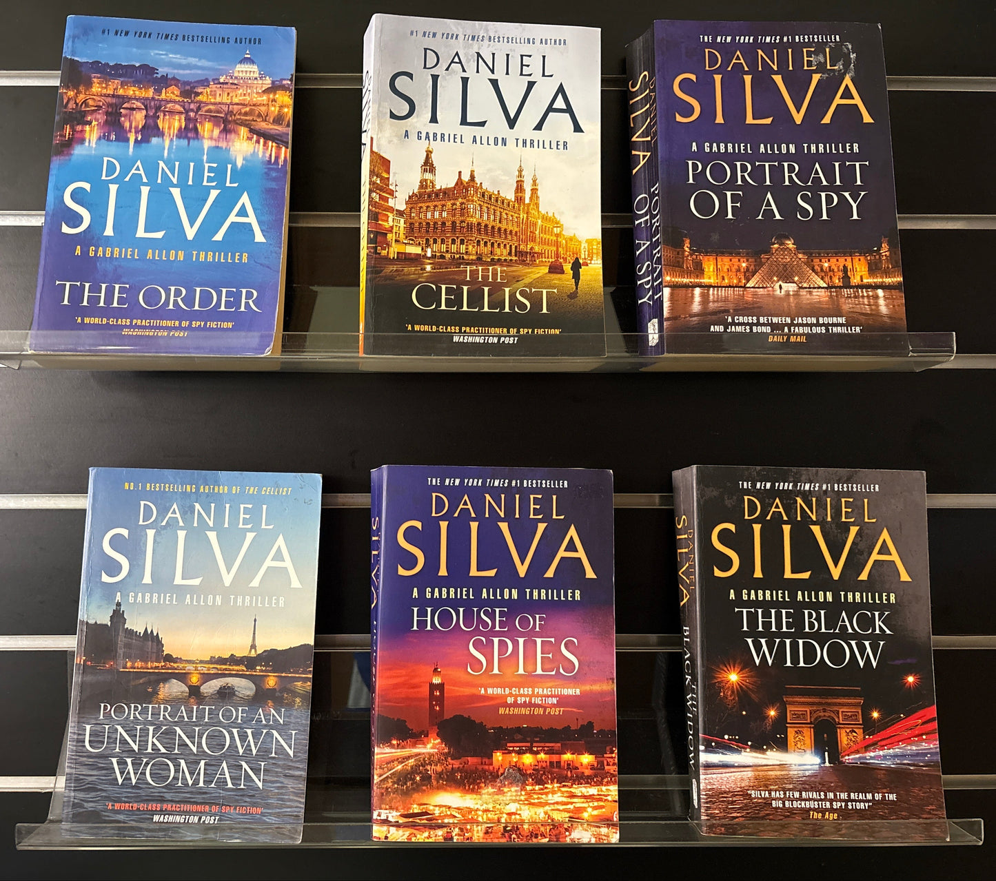 SILVA, Daniel 'Gabriel Allon' Series Assorted Titles Bundle of 6 (min. fair condition)